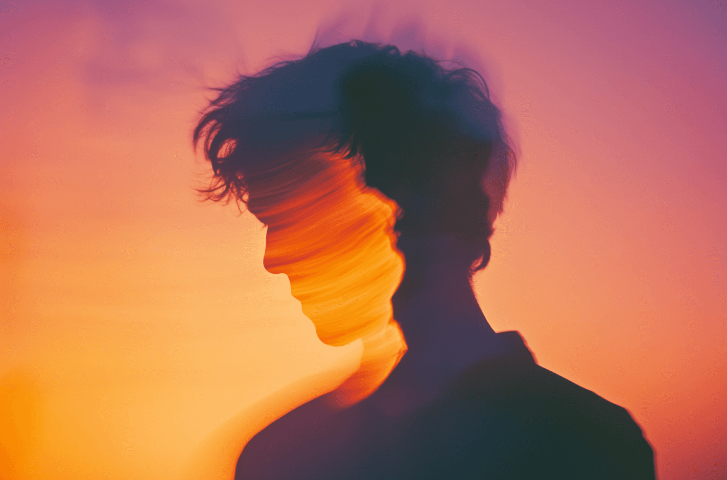 AI-edited creative portrait