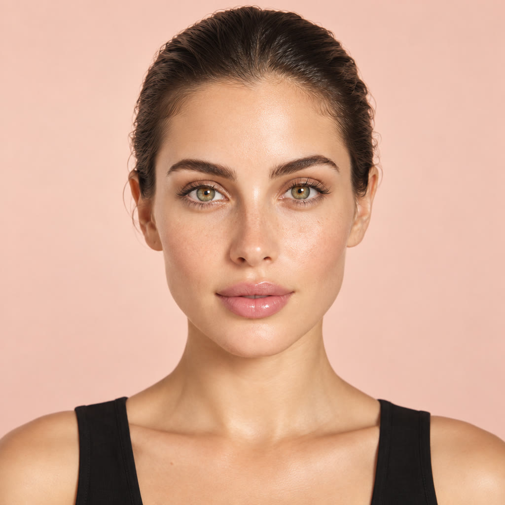Face retouching result